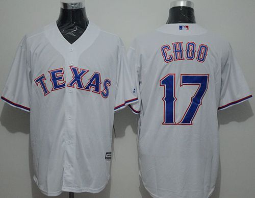 Rangers #17 Shin-Soo Choo White New Cool Base Stitched MLB Jersey - Click Image to Close